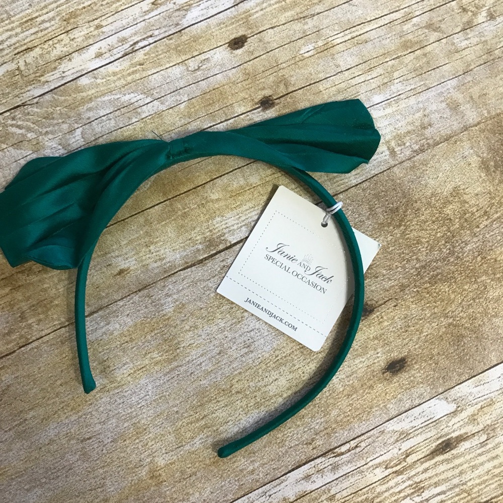 Janie and jack girls green headband. New!